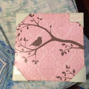 Canvas wall art pink/brown